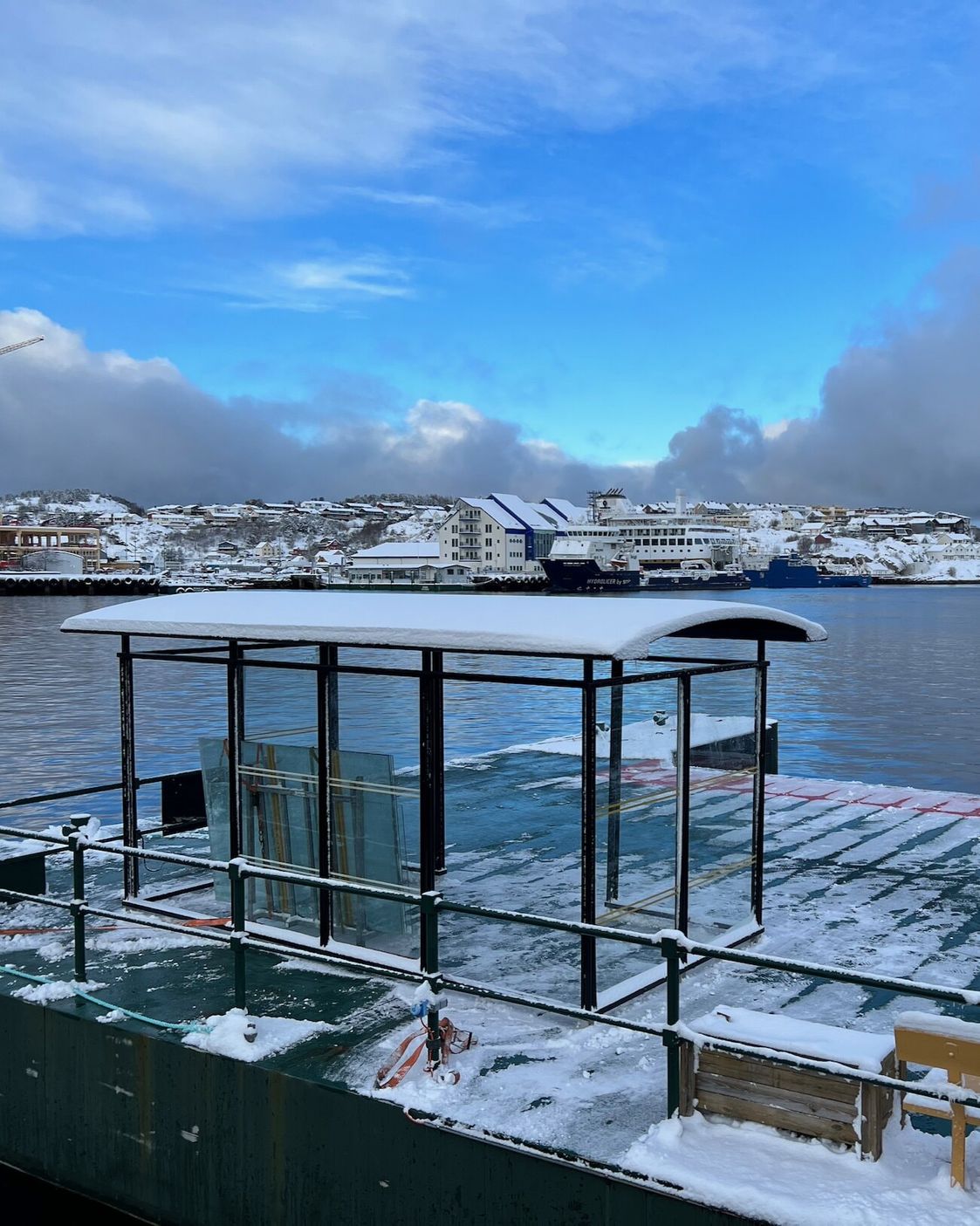 Sundbåtens venteskur på Kirklandet